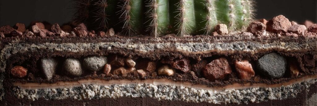 sol drainage du cactus